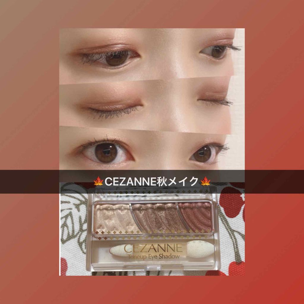 トーンアップアイシャドウ/CEZANNE/アイシャドウパレットを使ったクチコミ（1枚目）
