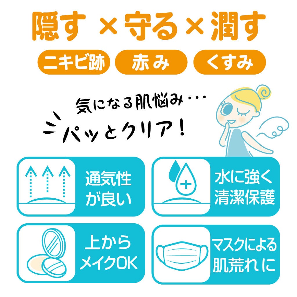 【台湾からデビュー】ニキビ跡やくすみ、赤みに貼ってパッとカバー*！「クリアパッチ」日本発売を記念してLIPS先行プレゼント！（1枚目）