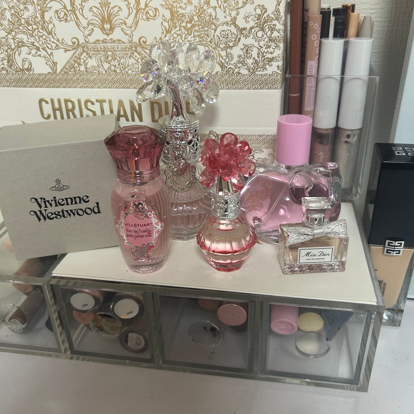 3段式クリアーケース/DAISO/その他化粧小物を使ったクチコミ(4枚目)