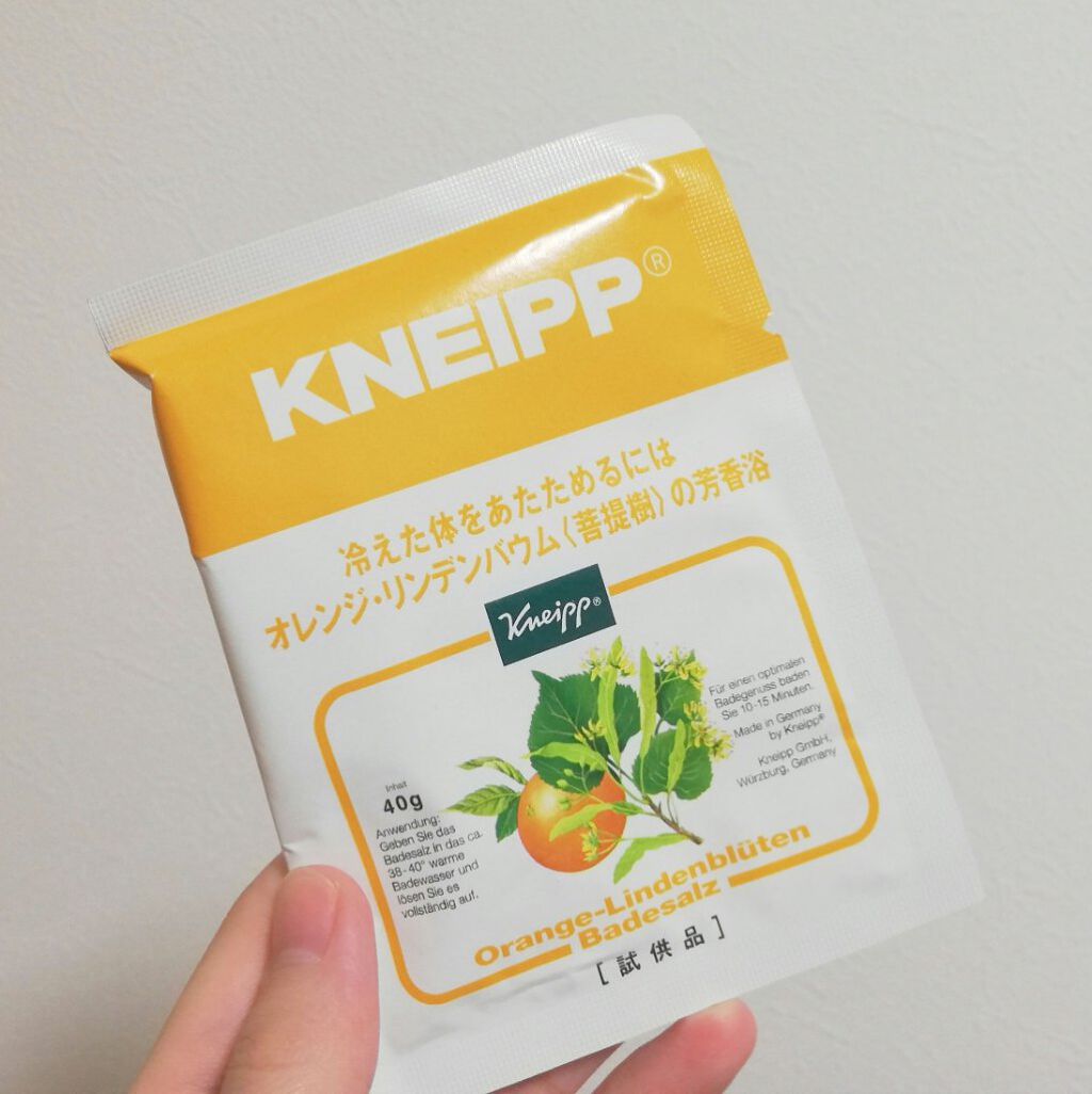 クナイプ バスソルト オレンジ・リンデンバウム<菩提樹>の香り/クナイプ/無機塩系入浴剤を使ったクチコミ（1枚目）