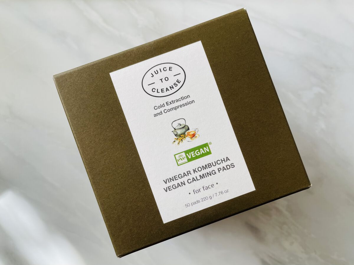 ビネガー コンブチャ ヴィーガン カーミングパッド/JUICE TO CLEANSE/トナーパッドを使ったクチコミ（2枚目）