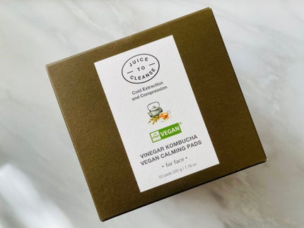 ビネガー コンブチャ ヴィーガン カーミングパッド/JUICE TO CLEANSE/トナーパッドを使ったクチコミ(2枚目)