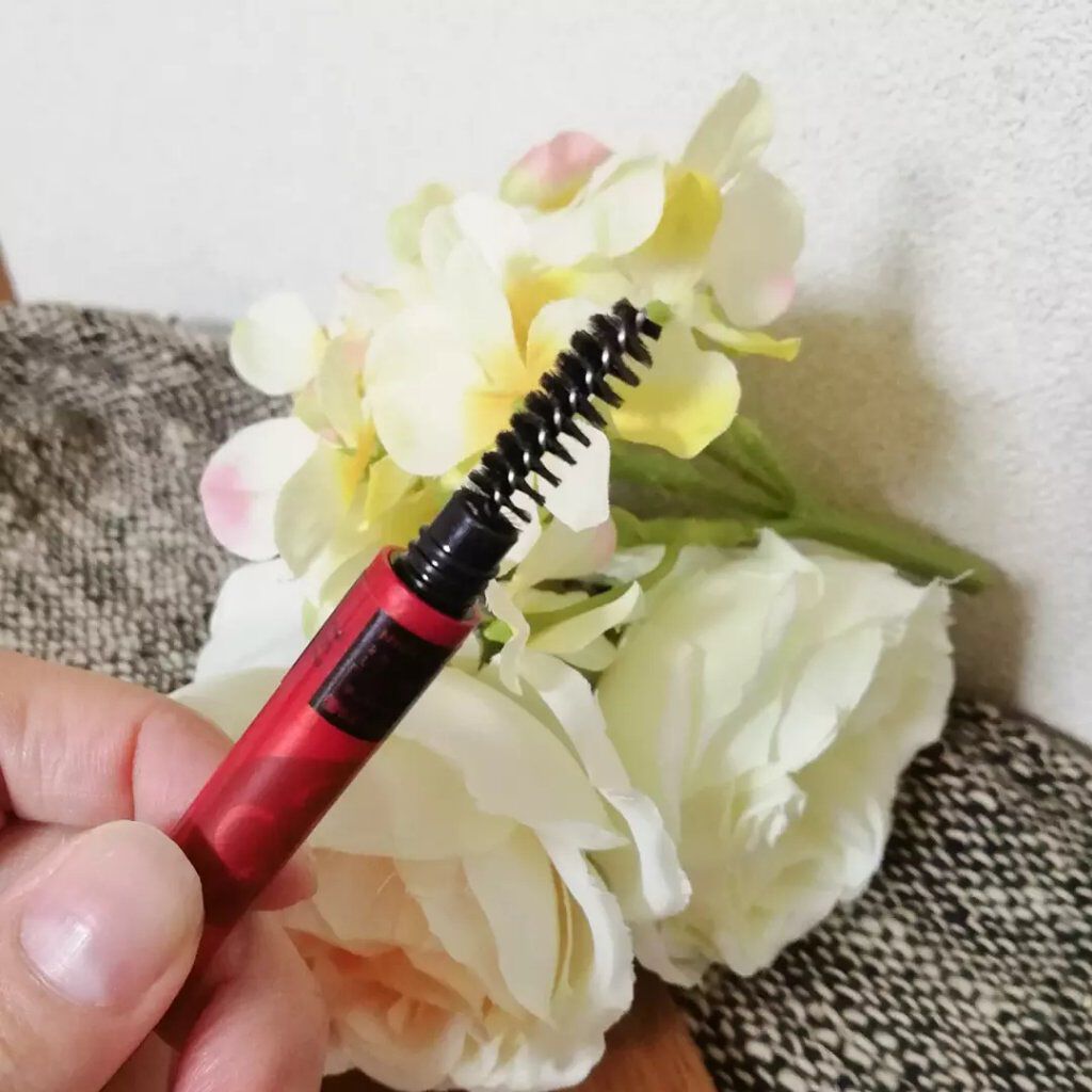 ステイブロウ 002チャコールブラウン/Papilio/アイブロウペンシルを使ったクチコミ（3枚目）