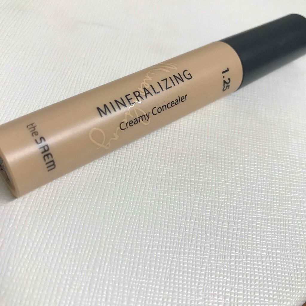 ミネラライジング クリーミーコンシーラー 1.25 クリームラテ/the SAEM/リキッドコンシーラーを使ったクチコミ（1枚目）