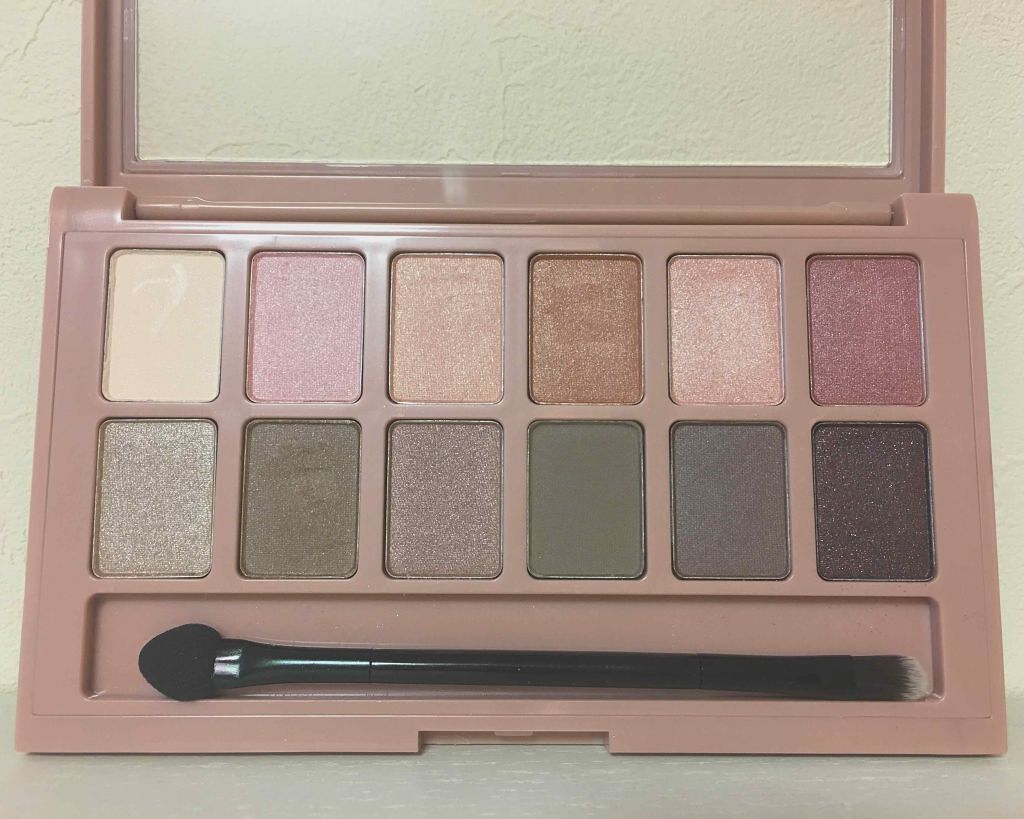 ヌードパレット ブラッシュド/MAYBELLINE NEW YORK/アイシャドウパレットを使ったクチコミ(2枚目)