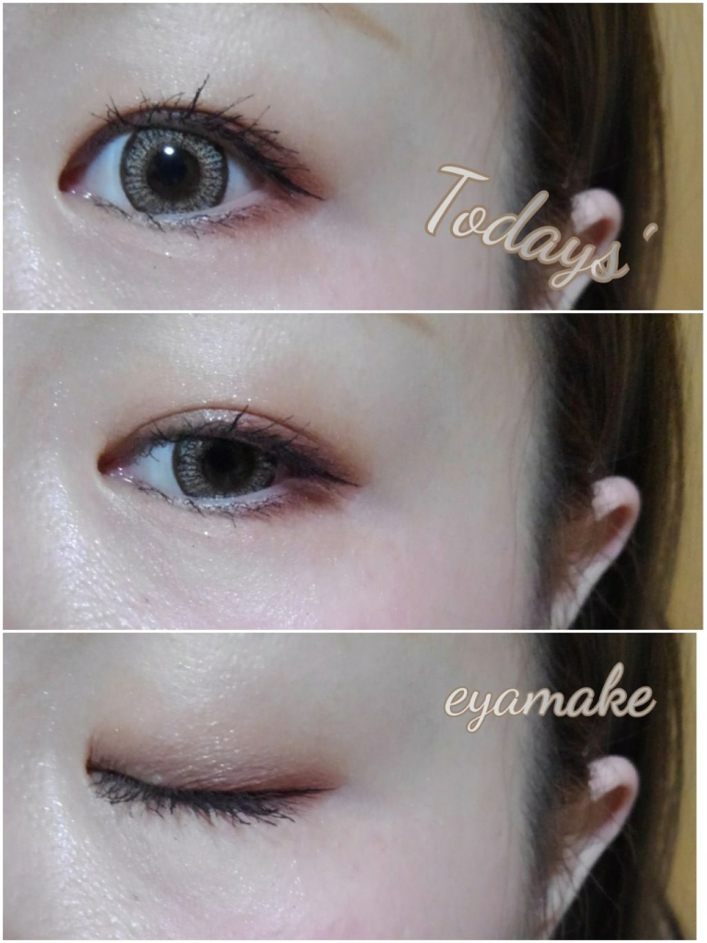 eye closet １day SweetSeries "Half"（アイクローゼットワンデー スウィートシリーズ ハーフ） Caramel Grege/EYE CLOSET/ワンデー（１DAY）カラコンを使ったクチコミ（1枚目）