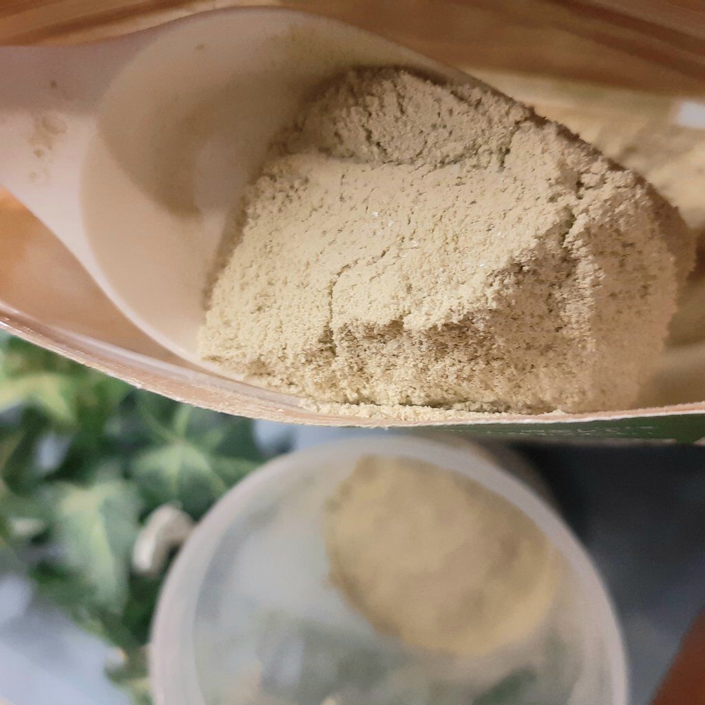 MATCHA PURE（プロテインパウダー）/ピュアパートナー/ソイプロテインを使ったクチコミ（3枚目）