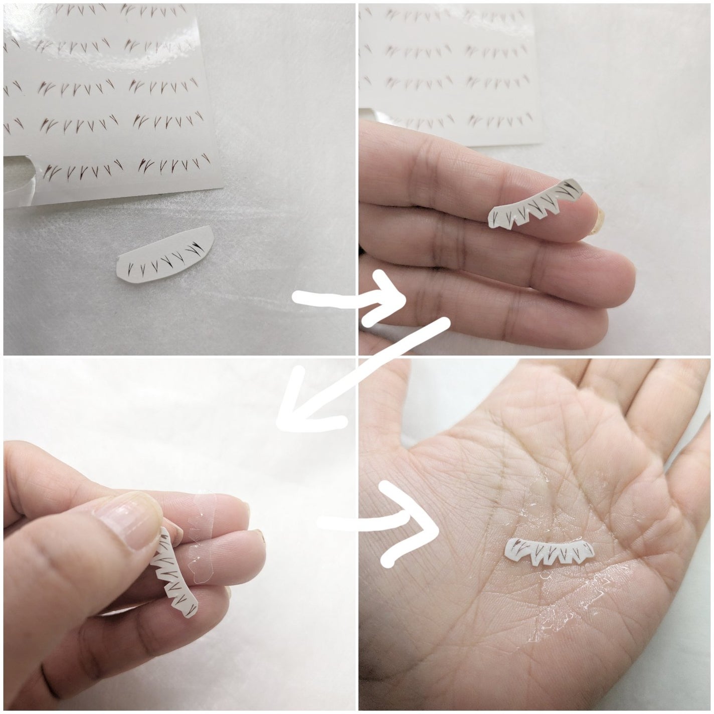 貼るだけ下まつげシール モテナチュラル/秒速整形/つけまつげを使ったクチコミ(3枚目)