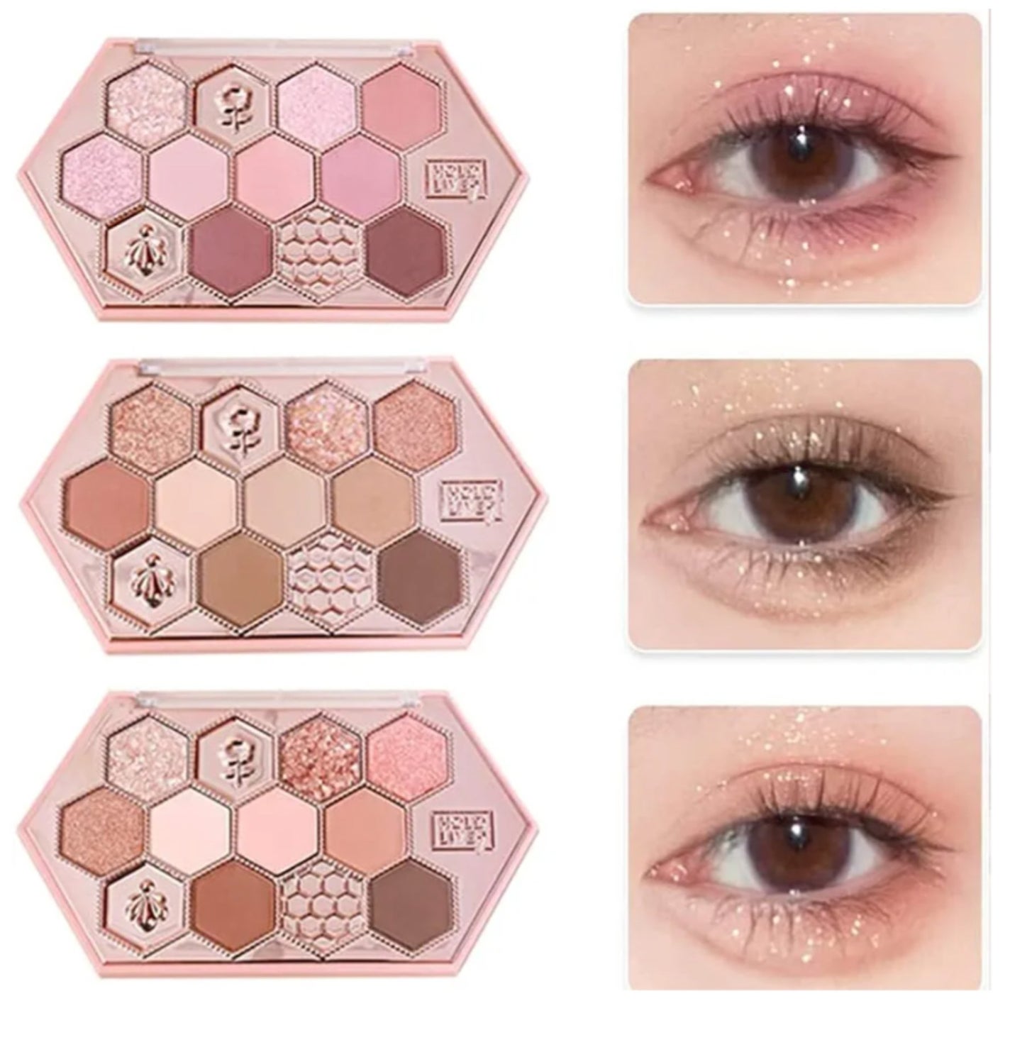 ハニカムダイヤモンドアイシャドウパレット/HOLD LIVE/アイシャドウパレットを使ったクチコミ(1枚目)