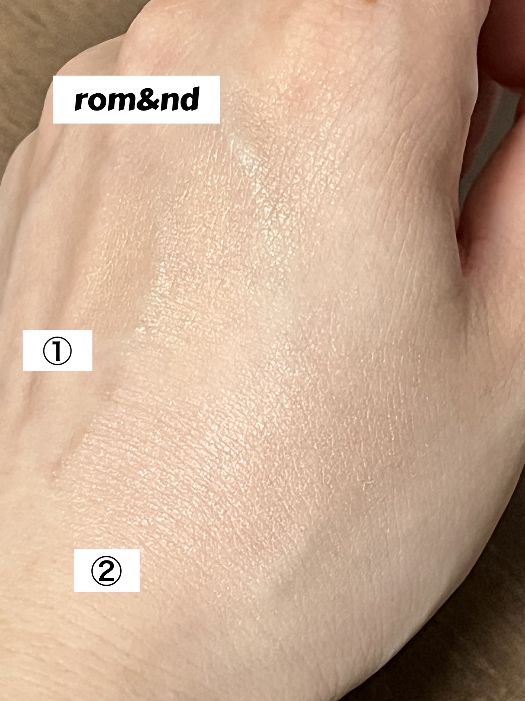 ヴェールライター/rom&nd/パウダーハイライトを使ったクチコミ（2枚目）