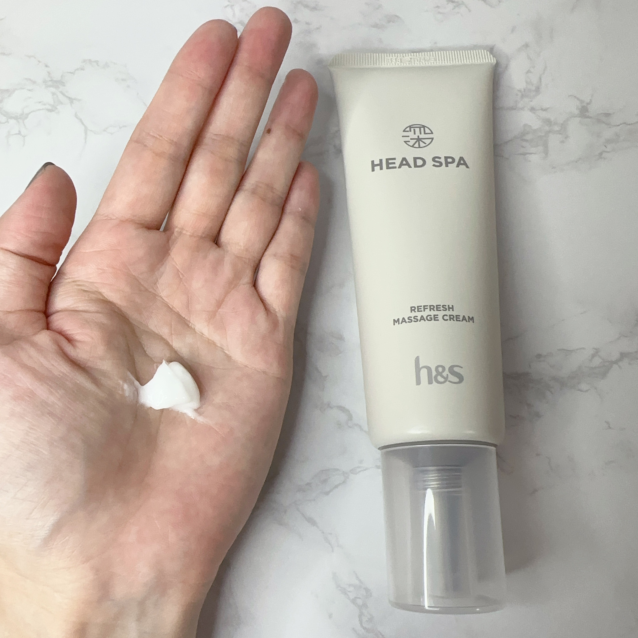 リフレッシュ マッサージクリーム/h&s/洗い流すヘアトリートメントを使ったクチコミ（3枚目）