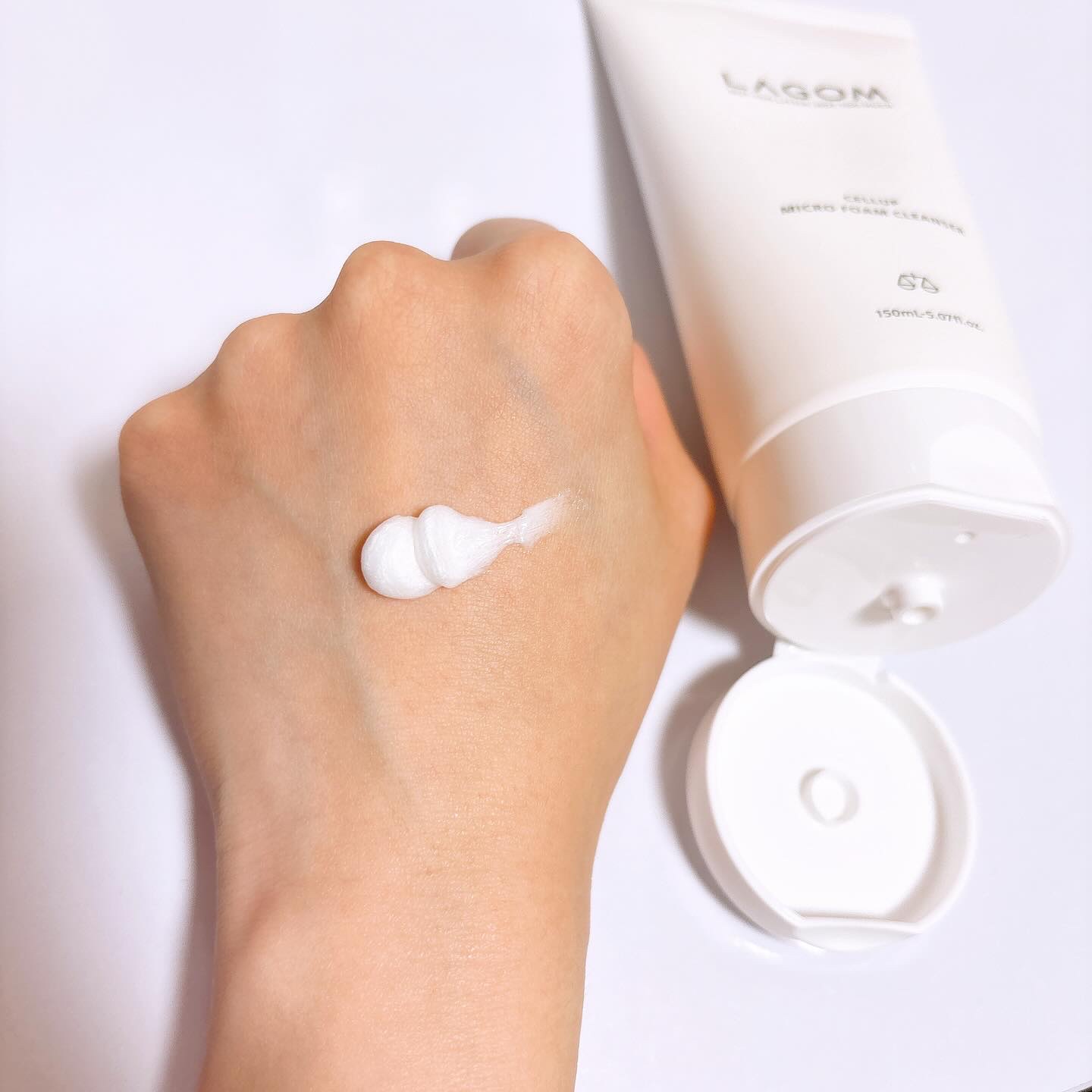 マイクロフォーム クレンザー(夜用洗顔)/LAGOM /クレンジングクリームを使ったクチコミ（3枚目）