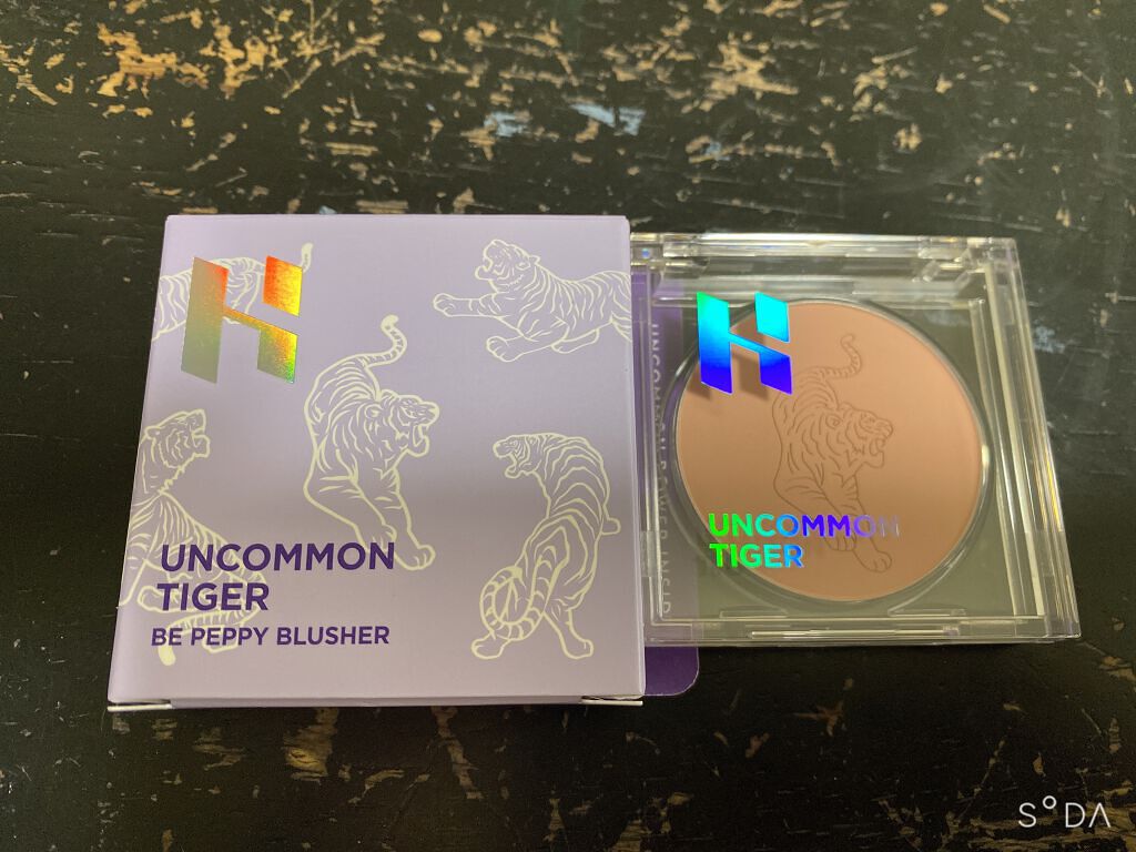 アンコモンタイガーペピイチーク/HOLIKA HOLIKA/パウダーチークを使ったクチコミ(2枚目)