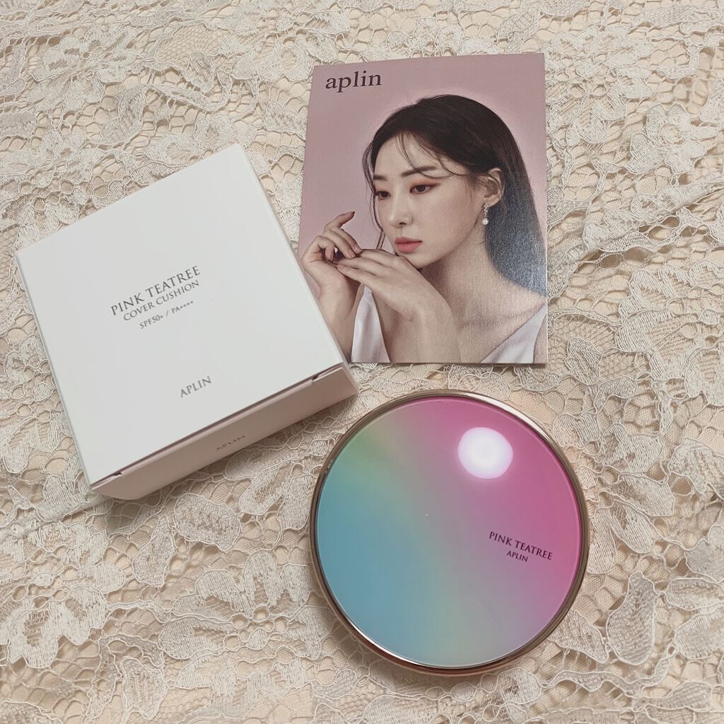 ピンクティーツリーカバークッション/APLIN/クッションファンデーションを使ったクチコミ（1枚目）