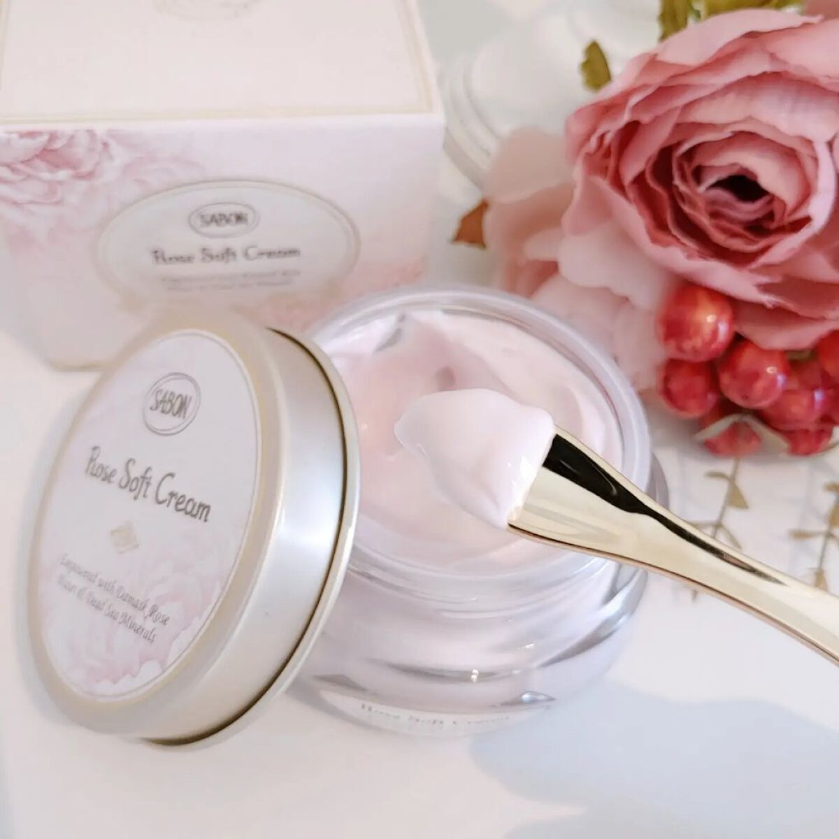 試してみた】SABON ローズソフトクリームの効果・肌質別の口コミ
