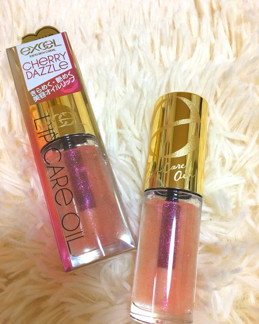 リップケアオイル/excel/リップグロスを使ったクチコミ（1枚目）