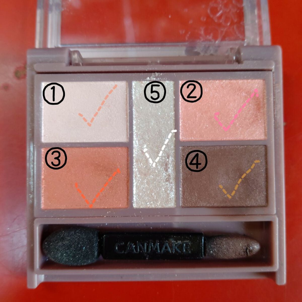 パーフェクトスタイリストアイズ/キャンメイク/アイシャドウパレットを使ったクチコミ(2枚目)