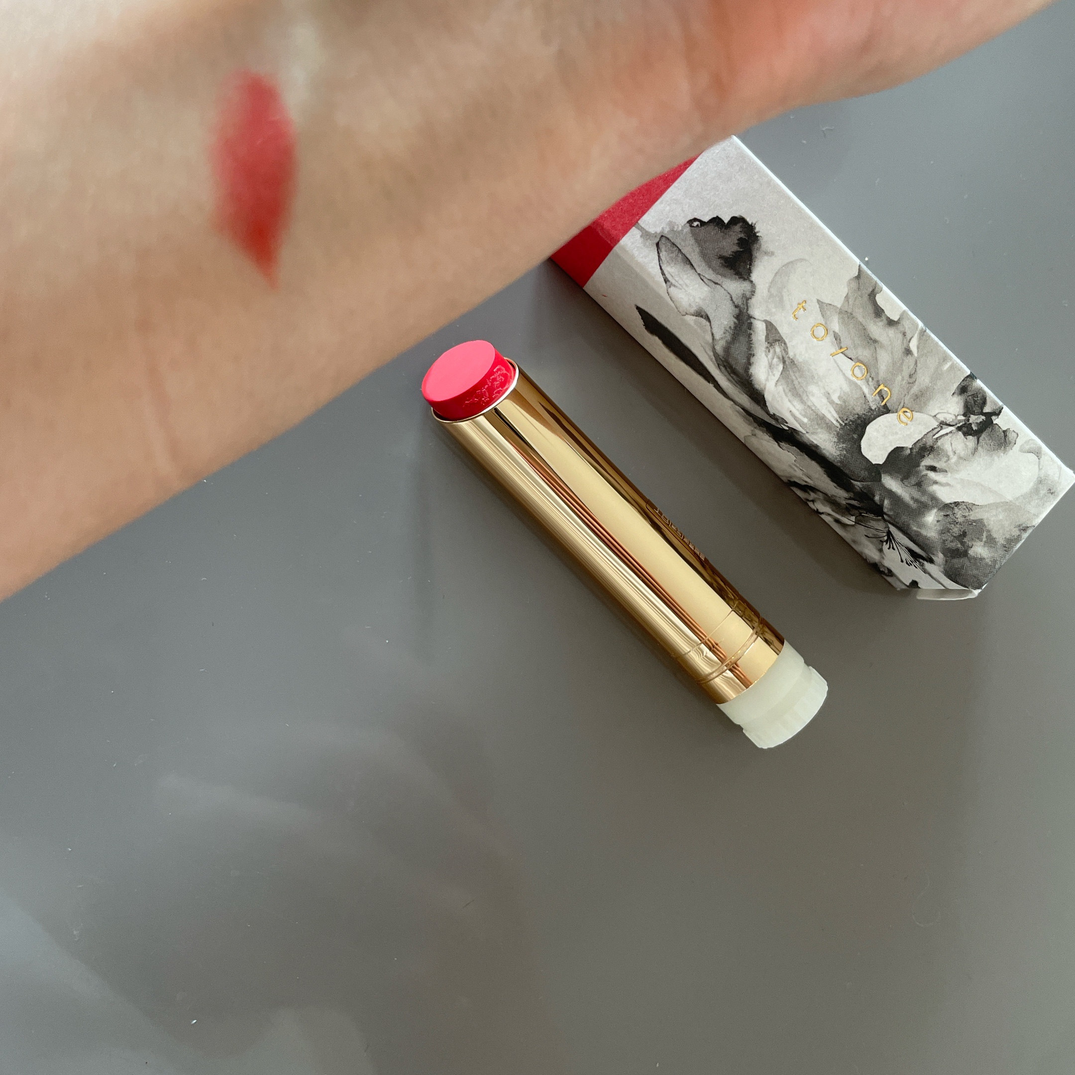 トーン カラー ブロッサム EX02 マンダリン オレンジ/to/one/口紅を使ったクチコミ（1枚目）