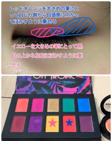 オフトロピック シャドウ パレット/NYX Professional Makeup/アイシャドウパレットを使ったクチコミ（3枚目）