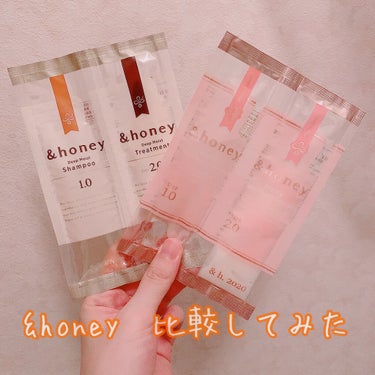 ディープモイスト シャンプー1.0／ヘアトリートメント2.0/&honey/シャンプー・コンディショナーを使ったクチコミ（1枚目）