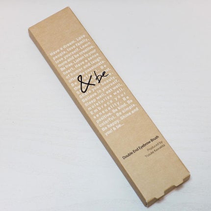 ダブルエンドアイブロウブラシ熊野筆/&be/メイクブラシを使ったクチコミ(5枚目)