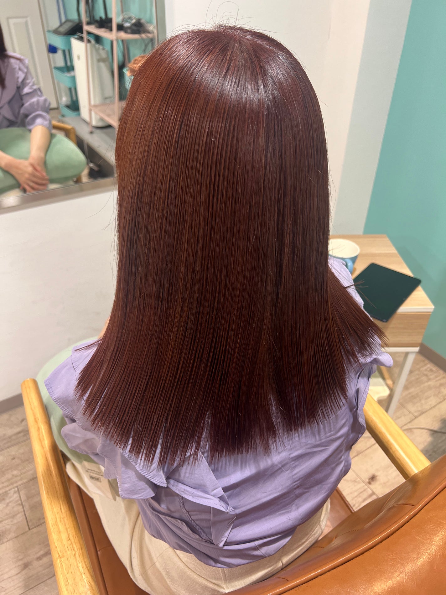 りーちゃん on LIPS 「#梅雨に負けないヘアケアということで、美容院で髪質改善トリート..」(1枚目)