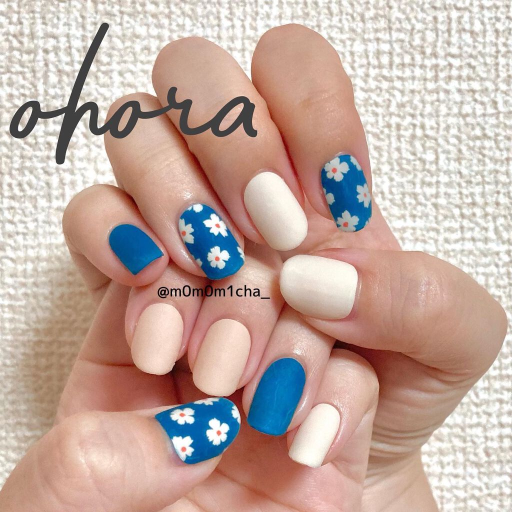 セミキュアジェルネイル(ハンド)/ohora/ネイルシールを使ったクチコミ(1枚目)