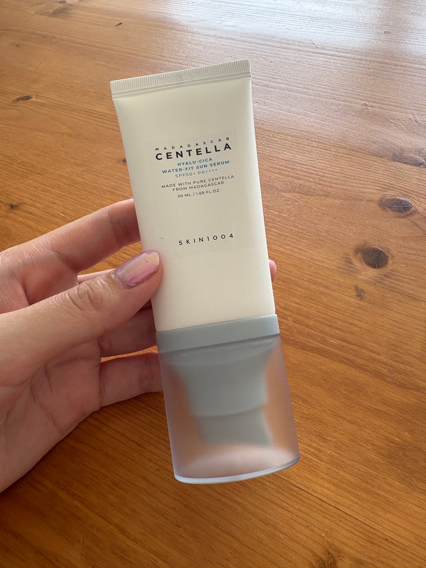 ヒアルーシカ ウォーターフィット サンセラム/SKIN1004/日焼け止めローションを使ったクチコミ(1枚目)