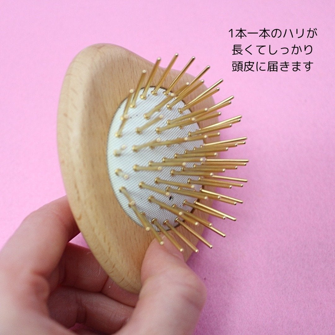 プレミアム FOX カッサ ウッド ミニハート ヘアブラシ/SNOW FOX SKINCARE/ヘアブラシを使ったクチコミ(5枚目)