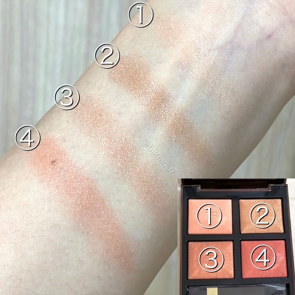 アイ カラー クォード/TOM FORD BEAUTY/アイシャドウパレットを使ったクチコミ（2枚目）