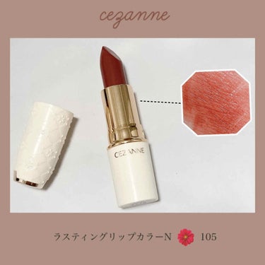 ラスティング リップカラーN 105 ブラウン系/CEZANNE/口紅を使ったクチコミ（1枚目）