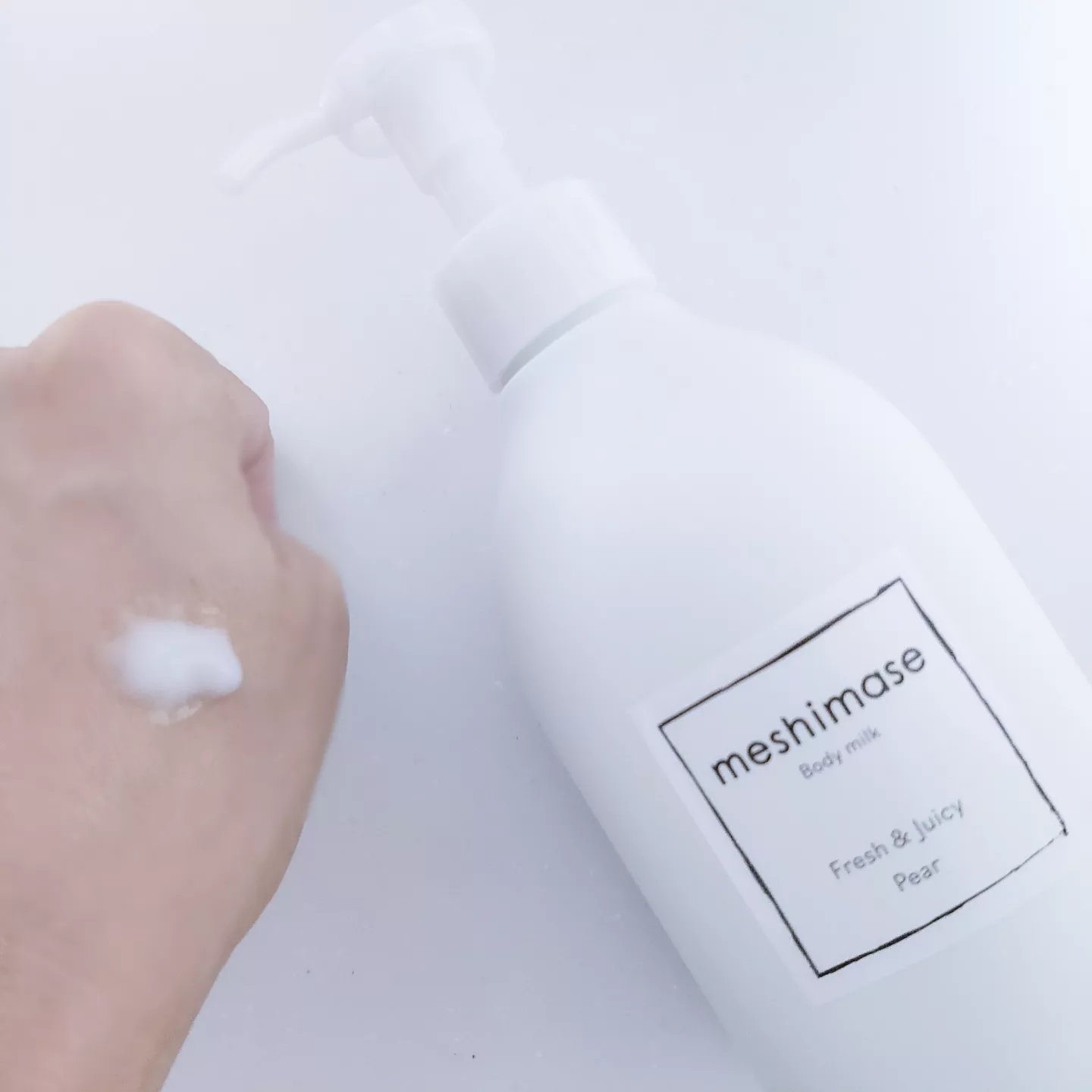 meshimase ボディミルク ペアー/meshimase/ボディミルクを使ったクチコミ（3枚目）
