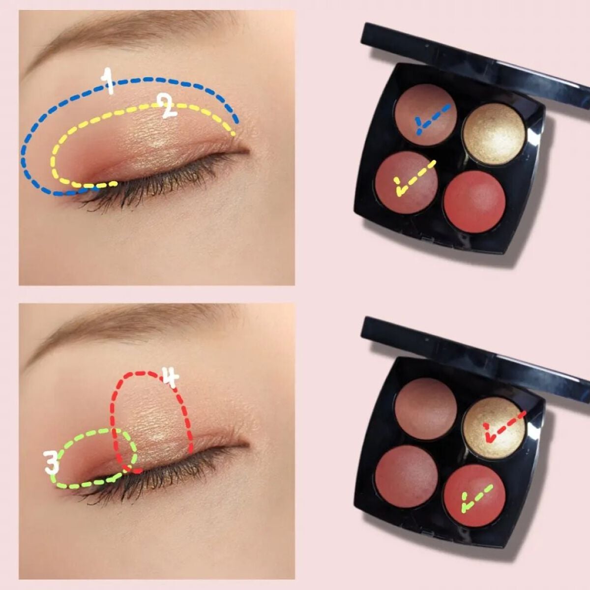 レ キャトル ルージュ ユー エ ジュ /CHANEL/アイシャドウパレットを使ったクチコミ(3枚目)