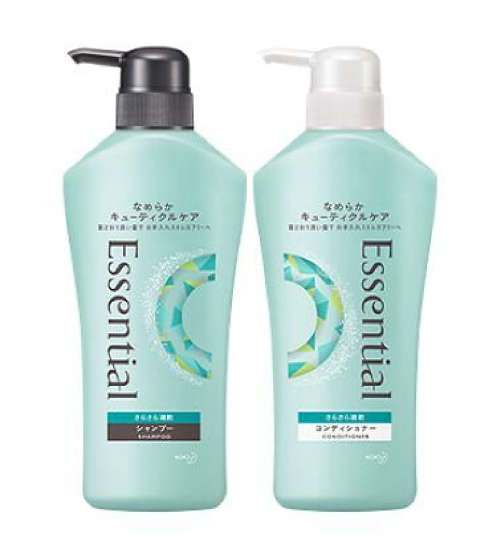 さらさら速乾 シャンプー/コンディショナー/エッセンシャル/市販シャンプーを使ったクチコミ(1枚目)