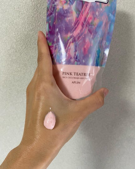 ピンクティーツリーライスシカウォッシュオフパック/APLIN/洗い流すパック・マスクを使ったクチコミ(4枚目)