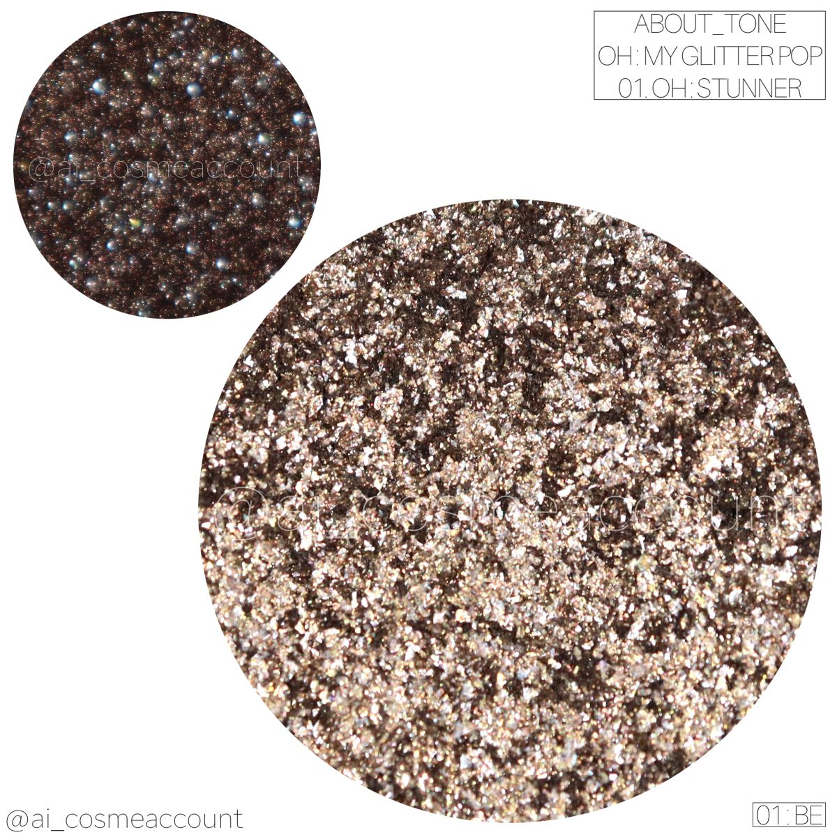 オーマイグリッターポップ/ABOUT TONE/アイシャドウパレットを使ったクチコミ（2枚目）