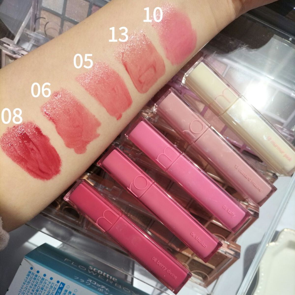 デュイフルウォーターティント<ミルクグロッサリー>/rom&nd/リップティントを使ったクチコミ（2枚目）