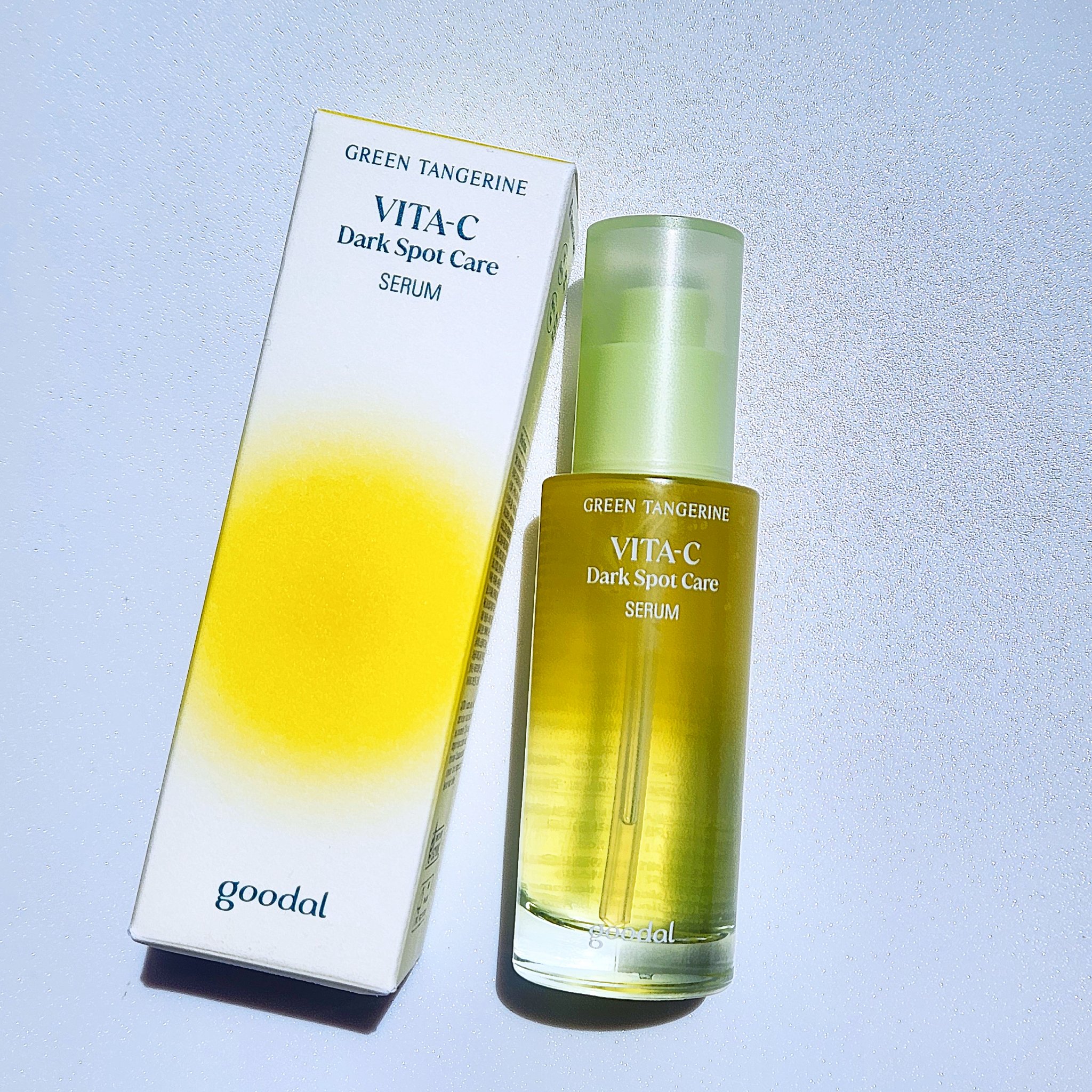 グリーンタンジェリン ビタC ダークスポットケアセラム/goodal/美容液を使ったクチコミ（1枚目）