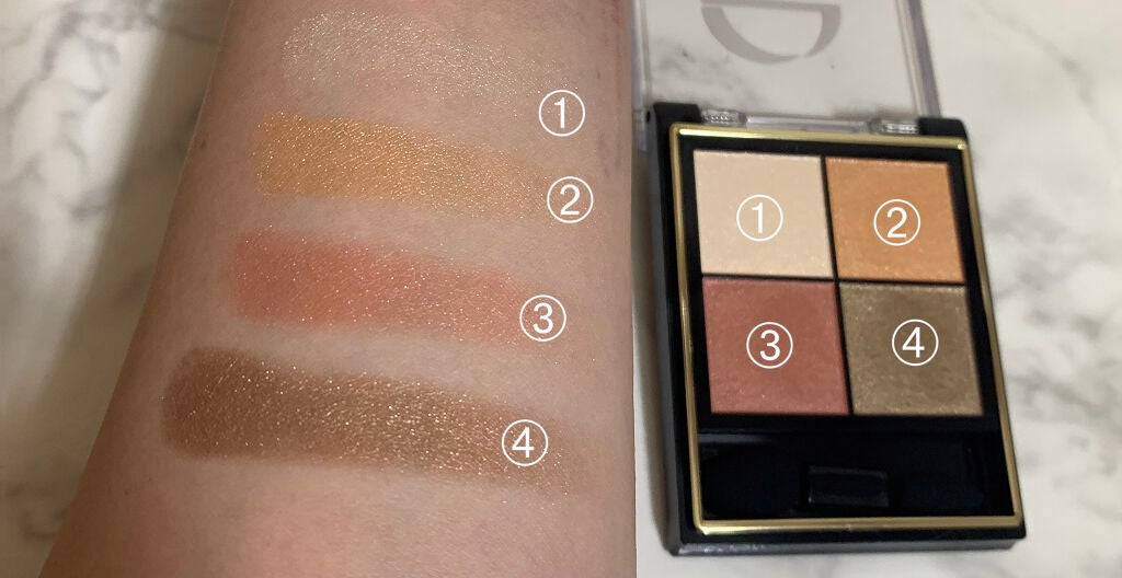 リアルクローズシャドウ/excel/アイシャドウパレットを使ったクチコミ(3枚目)