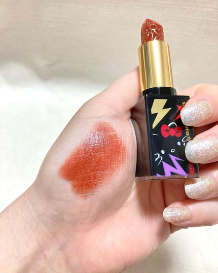 ルージュ アンリミテッド ディスコ グリッツ/shu uemura/口紅を使ったクチコミ(9枚目)