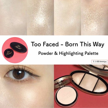 ボーン ディス ウェイ ターン アップ ザ ライト ハイライティング パレット/Too Faced/プレストパウダーを使ったクチコミ（1枚目）