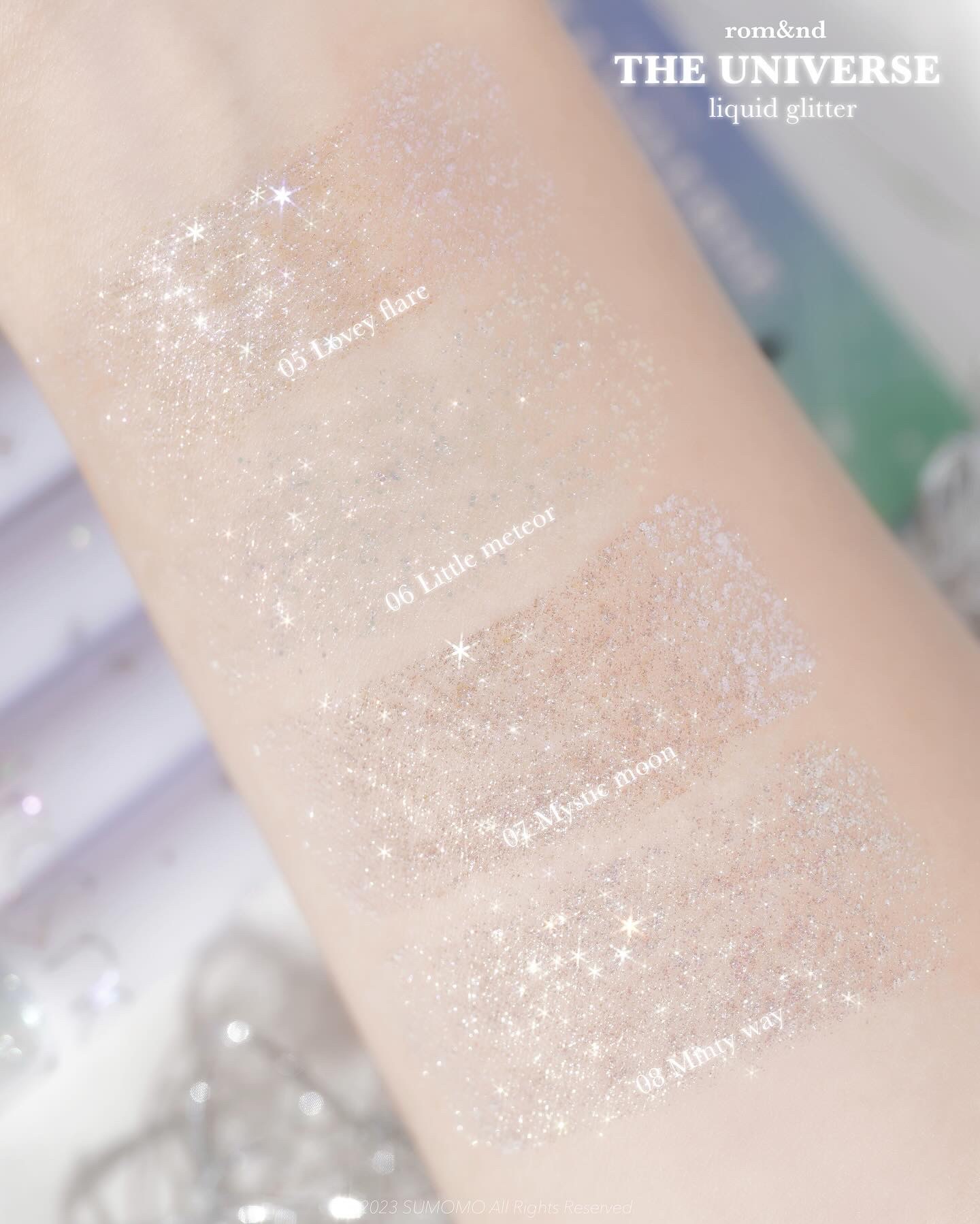 リキッド グリッター シャドウ/rom&nd/グリッターを使ったクチコミ（3枚目）
