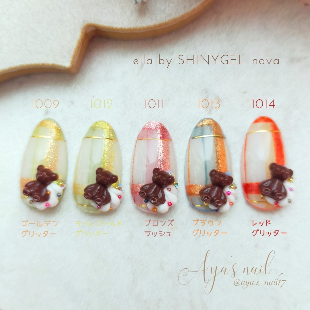 カラージェル/ella BY SHINYGEL/ジェルネイルを使ったクチコミ(3枚目)