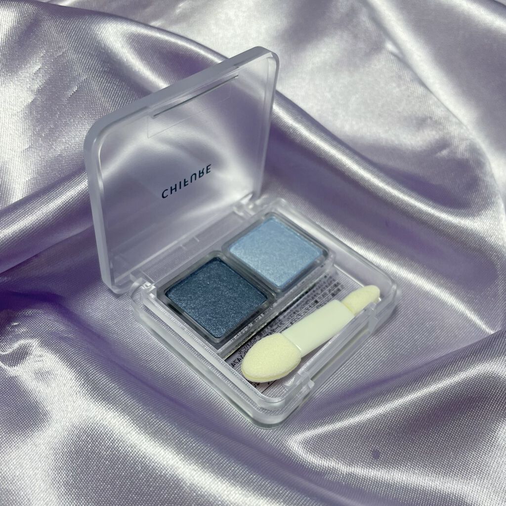 ツイン カラー アイシャドウ 93 ブルー系/ちふれ/アイシャドウパレットを使ったクチコミ（1枚目）