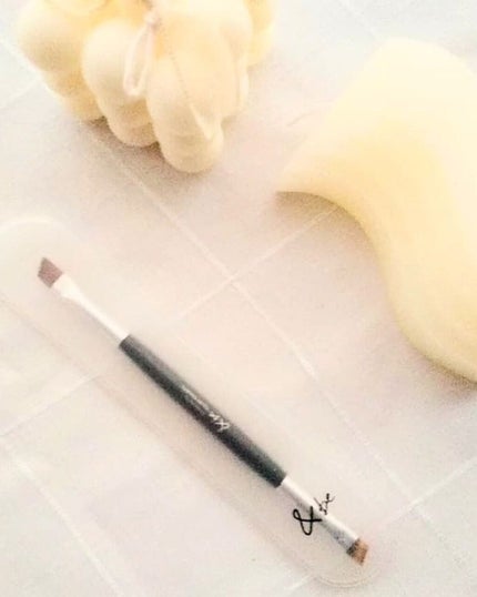 ダブルエンドアイブロウブラシ熊野筆/&be/メイクブラシを使ったクチコミ(6枚目)