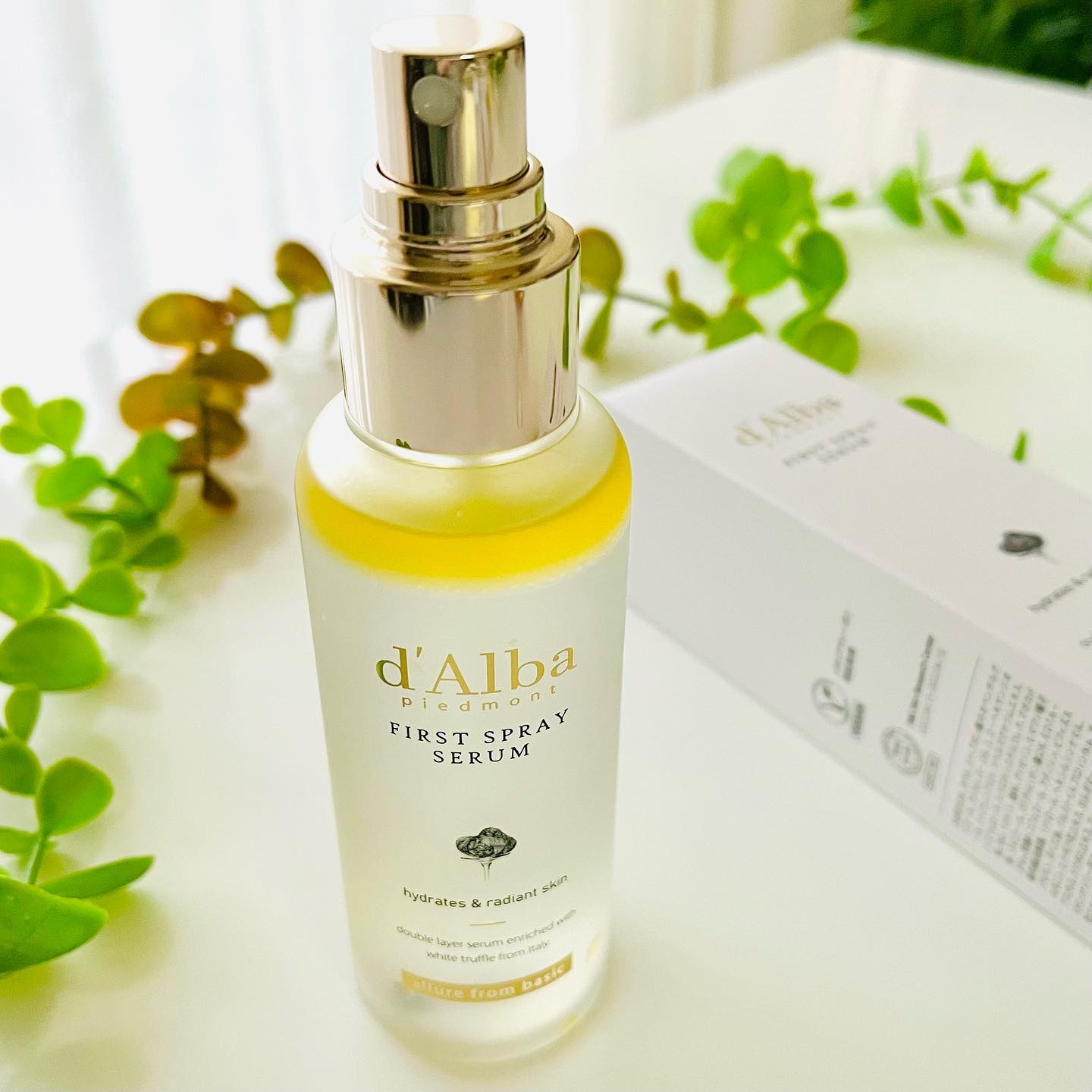 ダルバ ホワイトトリュフファーストスプレーセラム/ダルバ/ミスト状化粧水を使ったクチコミ（2枚目）