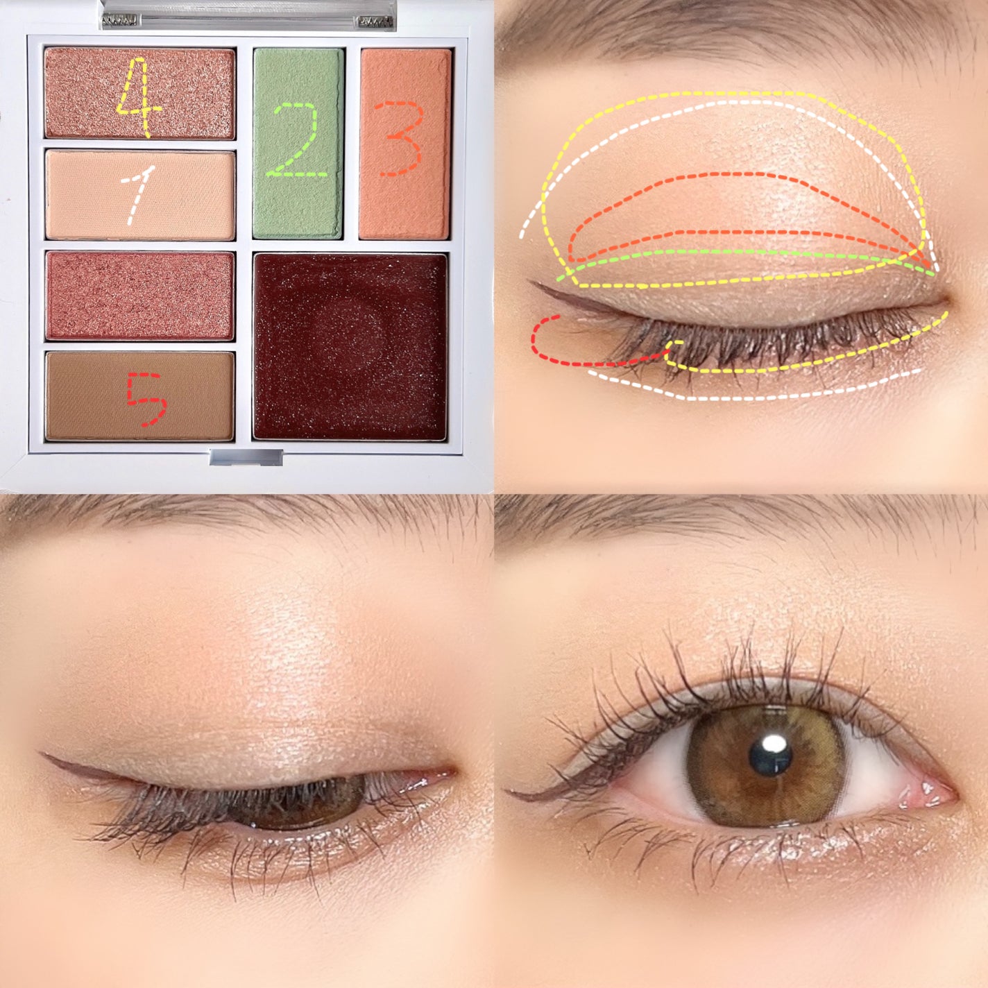 アンボイスドアイシャドウパレット/ArteSinsa/アイシャドウパレットを使ったクチコミ(7枚目)