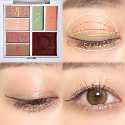 アンボイスドアイシャドウパレット/ArteSinsa/アイシャドウパレットを使ったクチコミ(7枚目)