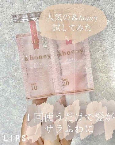 気になってる人は絶対試して欲しい！

【⠀&honey Melty モイストリペア シャンプー1.0
       モイストリペア ヘアトリートメント2.0   】

LIPSでも高評価のレビューが絶え