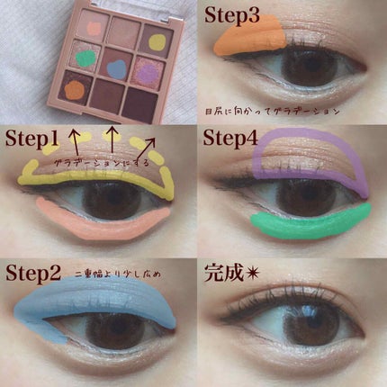 ソフト ムード アイシャドウ パレット/Peach C/アイシャドウパレットを使ったクチコミ(2枚目)